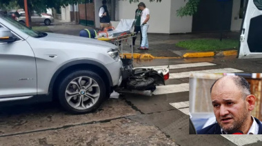 A poco de salir bajo fianza, Osuna chocó a un motociclista en Resistencia