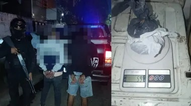Operativo en la Zona Sur: detuvieron a dos jóvenes con cocaína y marihuana